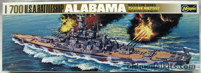 Hasegawa 1/700 USS Alabama BB60 Battleship, 608 plastic model kit